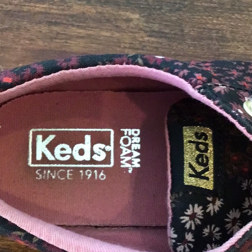 Keds floral canvas sneakers 8.5 - Picture 4 of 6
